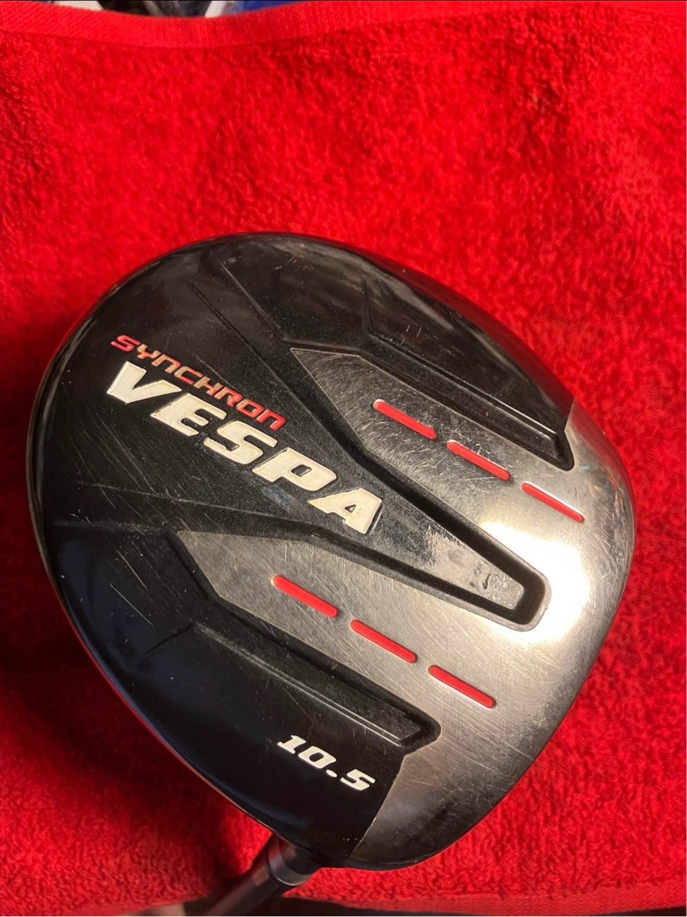 Vespa SynchroN 10.5° Driver - Black with Red Accents